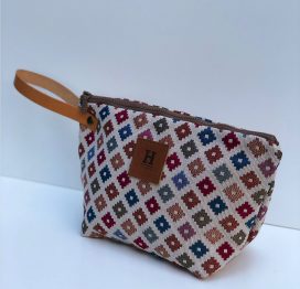 Handmade womans clutch  bag  " Boho" style
